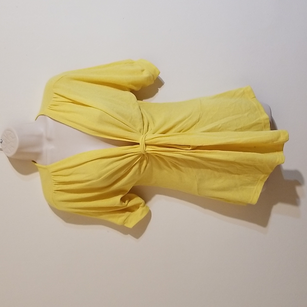 Geri C. New York Women's yellow sweater blouse size large
